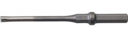A hex shank carbide rock drill bit for use in rock drills