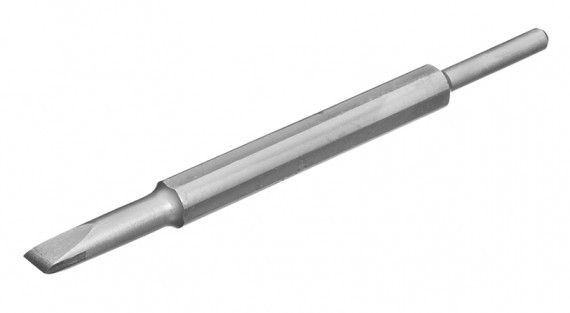 A three eighth inch chisel for use with pneumatic hammers