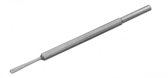 A quarter inch chisel with rondel for use with pneumatic hammers
