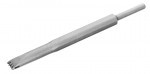 A half inch chisel with teeth for delicate stone carving with a pneumatic hammer