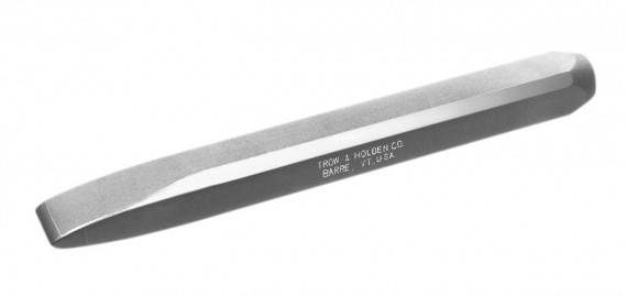 A carbide hand chisel used for general stone shaping