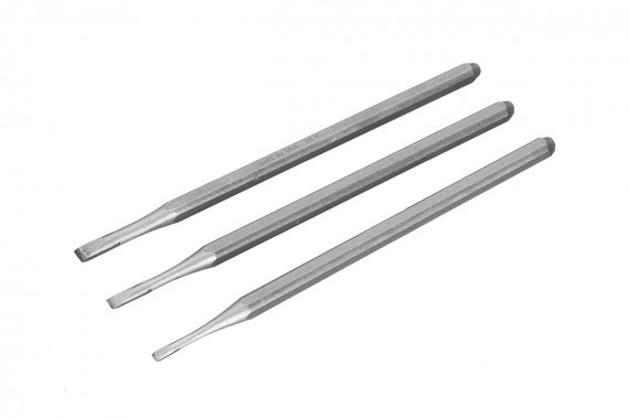 Carbide Detail Carving Chisels A set of three carbide carving chisels for use on soft stone