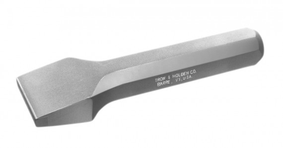 A carbide tipped chisel that is part of a hand set used for pitching stone