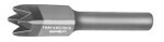 A carbide four point bushing chisel