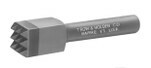 A carbide nine point bushing chisel used for moderate material removal