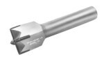 A carbide criss cross bush chisel for cross hatched finish on stone