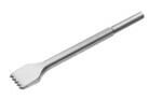 A one inch carbide marble cutting chisel with b teeth for use on softer types of stone