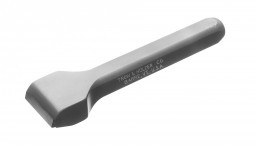 A carbide tipped rocko chisel designed for rock facing and sculpting soft stone