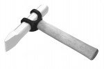 A chisel whizard attached to  a  steel chisel