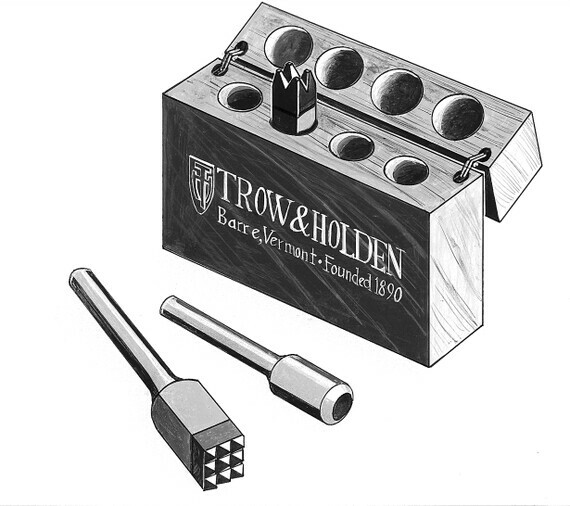 A carbide bushing set with two pieces that can be used as pneumatic attachments