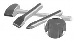 A carbide tool stone hammer chisel point and t shirt used for stone masonry projects