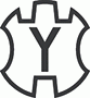 A geometric shape with the letter y in the center