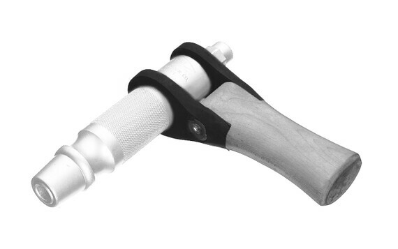 A single air tool pistol grip for use on pneumatic hammers