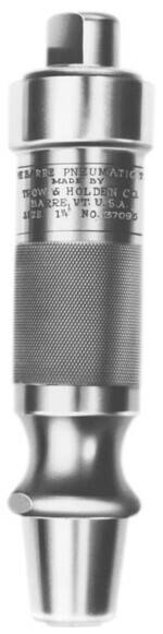 A close up of the back of a type d pneumatic hammer