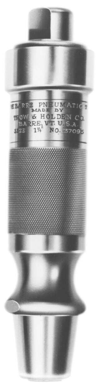 A close up of the back of a type d pneumatic hammer