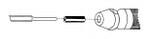 A drawing of a pneumatic shank adapter