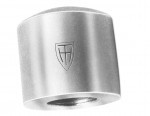 A steel striking cap for use on pneumatic chisels