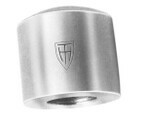 A steel striking cap for use on pneumatic chisels