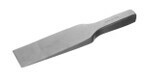 A steel slate wedge used for splitting layered stone