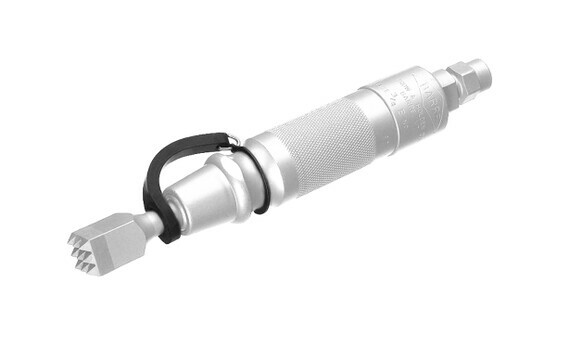 A swivel retainer for use with bushing cihels or any round shank tool