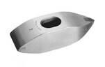 Horizontal stinger hammer with dual carbide tips for stone splitting