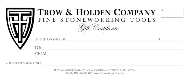 picture of gift certificate redeemable for masonr tools