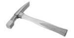 Rock pick with carbide chipping blade and steel striking head