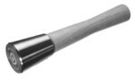 A round hand hammer used for sculpting lettering or carving stone
