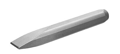 A steel granite hand  chisel used for working and sculpting granite